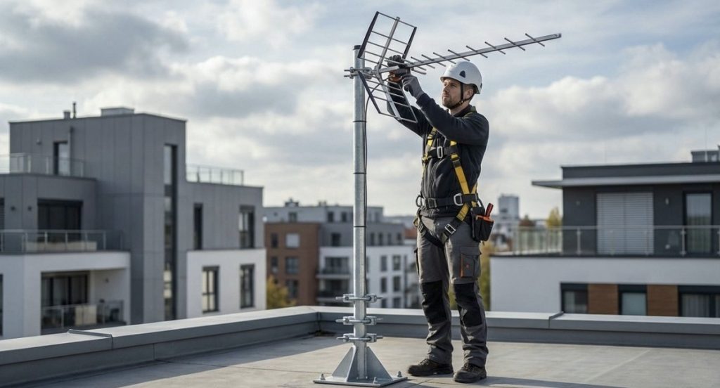 tubo mastil para antena